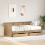 Cama nido con cajones Roble artesanal Madera resistente 75 x 190 cm | Foro24.es | Tu tienda online para hogar, jardín y más Foro24.es