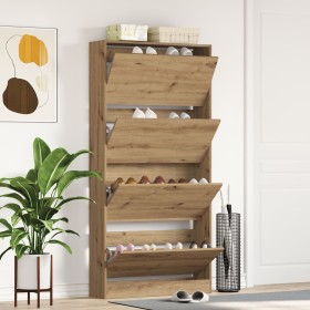 Schuhschrank Artisan Eiche Handwerkliches Holz von , Schuhregale und Schuhorganisatoren - Ref: Foro24-3334026, Preis: 132,64 ...