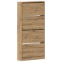 Shoe cabinet Artisan oak Crafted wood by , Shoe racks and shoe organizers - Ref: Foro24-3334026, Price: 132,64 €, Discount: %