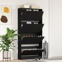 Shoe cabinet Black oak Quality wood by , Shoe racks and shoe organizers - Ref: Foro24-3334027, Price: 140,58 €, Discount: %