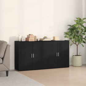 2 Stück Sideboards aus schwarzer Eiche 79x38x80 cm Holz hergestellt von , Sideboards - Ref: Foro24-3334310, Preis: 182,38 €, ...