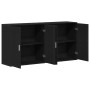 2 pcs Black Oak Sideboards 79x38x80 cm Wood made by , Sideboards - Ref: Foro24-3334310, Price: 182,38 €, Discount: %