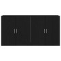 2 pcs Black Oak Sideboards 79x38x80 cm Wood made by , Sideboards - Ref: Foro24-3334310, Price: 182,38 €, Discount: %