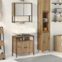 2-teiliges Badmöbel-Set aus handwerklichem Eichenholz von , Badezimmermöbel - Ref: Foro24-3334320, Preis: 95,12 €, Rabatt: %