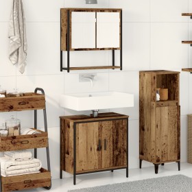 Conjunto de Muebles de Baño de 2 Piezas de madera vieja y madera técnica de , Muebles de baño - Ref: Foro24-3334322, Precio: ...
