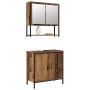 2-teiliges Badmöbel-Set aus Altholz und technischem Holz von , Badezimmermöbel - Ref: Foro24-3334322, Preis: 114,35 €, Rabatt: %