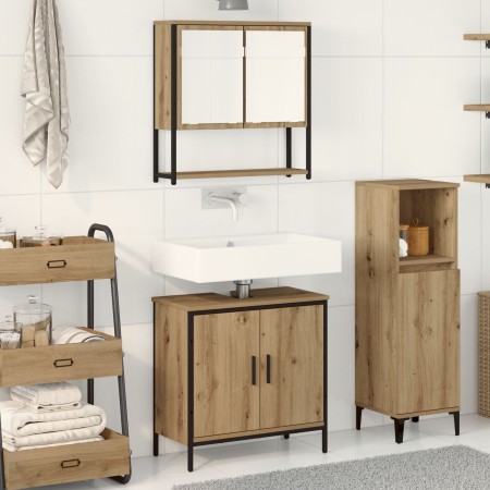 Conjunto de Muebles de Baño de 2 Piezas en Madera Ingenierizada de Roble Artisan de , Muebles de baño - Ref: Foro24-3334323, ...