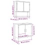 Conjunto de Muebles de Baño de 2 Piezas en Madera Ingenierizada de Roble Artisan de , Muebles de baño - Ref: Foro24-3334323, ...