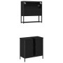 2-teiliges Badmöbel-Set aus schwarzem Eichenholz von , Badezimmermöbel - Ref: Foro24-3334324, Preis: 105,38 €, Rabatt: -5%%