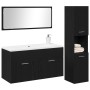 3-piece bathroom furniture set in black oak composite wood by , Bathroom furniture - Ref: Foro24-3334326, Price: 158,16 €, Di...