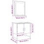 Juego de Mueble de Baño de 2 Piezas en Roble Artesanal de Madera Elaborada de , Muebles de baño - Ref: Foro24-3334328, Precio...