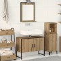 2-teiliges Badmöbel-Set aus handwerklichem Eichenholz | Foro24.es | Tu tienda online para hogar, jardín y más Foro24.es
