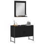 2-Piece Bathroom Furniture Set in Black Oak Engineered Wood by , Bathroom furniture - Ref: Foro24-3334333, Price: 106,30 €, D...