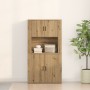High Artisan Oak Cabinet 80x33x150 cm Processed Wood by , Sideboards - Ref: Foro24-3334337, Price: 144,96 €, Discount: %
