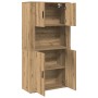 High Artisan Oak Cabinet 80x33x150 cm Processed Wood by , Sideboards - Ref: Foro24-3334337, Price: 144,96 €, Discount: %