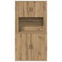 High Artisan Oak Cabinet 80x33x150 cm Processed Wood by , Sideboards - Ref: Foro24-3334337, Price: 144,96 €, Discount: %