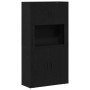Black Oak Cupboard 80x33x150 cm Crafted Wood by , Sideboards - Ref: Foro24-3334338, Price: 161,00 €, Discount: %