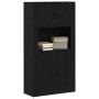 Black Oak Cupboard 80x33x150 cm Crafted Wood by , Sideboards - Ref: Foro24-3334338, Price: 161,00 €, Discount: %