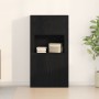 Black Oak Cupboard 80x33x150 cm Crafted Wood by , Sideboards - Ref: Foro24-3334338, Price: 161,00 €, Discount: %