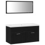 3-Piece Bathroom Furniture Set Black Oak Resistant Wood by , Bathroom furniture - Ref: Foro24-3334339, Price: 274,68 €, Disco...