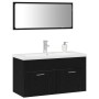 3-Piece Bathroom Furniture Set Black Oak Resistant Wood by , Bathroom furniture - Ref: Foro24-3334339, Price: 274,68 €, Disco...