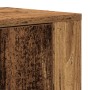 Altillo de Madera Vieja 80x33x150 cm Madera Compensada