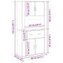 Old Wood Loft 80x33x150 cm Offset Wood by , Sideboards - Ref: Foro24-3334340, Price: 160,66 €, Discount: %