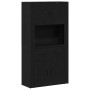 Highboard aus schwarzer Eiche 80x33x150 cm - Handwerkliches Holz | Foro24.es | Tu tienda online para hogar, jardín y más Foro24.es