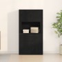 Highboard aus schwarzer Eiche 80x33x150 cm - Handwerkliches Holz | Foro24.es | Tu tienda online para hogar, jardín y más Foro24.es