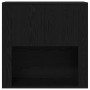 Highboard aus schwarzer Eiche 80x33x150 cm - Handwerkliches Holz | Foro24.es | Tu tienda online para hogar, jardín y más Foro24.es