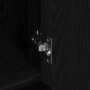 Highboard aus schwarzer Eiche 80x33x150 cm - Handwerkliches Holz | Foro24.es | Tu tienda online para hogar, jardín y más Foro24.es