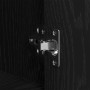 Highboard de roble negro 80x33x150 cm - Madera elaborada