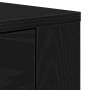 Highboard Black Oak 80x33x150 cm Wood Made by , Sideboards - Ref: Foro24-3334345, Price: 180,06 €, Discount: %