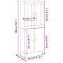 Sideboard with Wall Cabinet made of Old Wood and Engineered Wood by , Sideboards - Ref: Foro24-3334349, Price: 191,81 €, Disc...