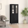 Konsole mit Wandschrank aus schwarzem Eichenholz von , Sideboards - Ref: Foro24-3334351, Preis: 196,25 €, Rabatt: -5%%