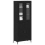 Console with wall cabinet in black oak wood by , Sideboards - Ref: Foro24-3334351, Price: 196,25 €, Discount: %