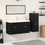 4-Piece Black Oak and Manufactured Wood Bathroom Furniture Set by , Bathroom furniture - Ref: Foro24-3334353, Price: 394,12 €...