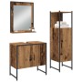 3-piece bathroom furniture set in old wood and composite wood by , Bathroom furniture - Ref: Foro24-3334357, Price: 146,75 €,...