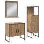 3-teiliges Badmöbel-Set aus ausgewogener Holz-Artisan-Eiche von , Badezimmermöbel - Ref: Foro24-3334358, Preis: 155,85 €, Rab...