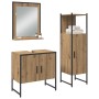 3-teiliges Badmöbel-Set aus ausgewogener Holz-Artisan-Eiche von , Badezimmermöbel - Ref: Foro24-3334358, Preis: 155,85 €, Rab...