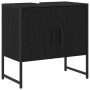 3-Piece Bathroom Cabinet Set in Black Engineered Wood by , Bathroom furniture - Ref: Foro24-3334359, Price: 146,00 €, Discoun...