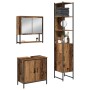 3-teiliges Badmöbel-Set aus Altholz und Holzwerkstoff von , Badezimmermöbel - Ref: Foro24-3334360, Preis: 186,98 €, Rabatt: %