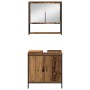 3-teiliges Badmöbel-Set aus Altholz und Holzwerkstoff von , Badezimmermöbel - Ref: Foro24-3334360, Preis: 186,98 €, Rabatt: %