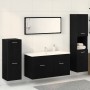 4-Piece Bathroom Furniture Set Black Oak Recycled Wood by , Bathroom furniture - Ref: Foro24-3334363, Price: 200,19 €, Discou...