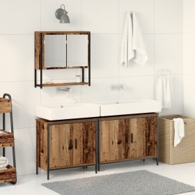 3-Piece Bathroom Furniture Set in Old Engineered Wood by , Bathroom furniture - Ref: Foro24-3334364, Price: 172,67 €, Discoun...