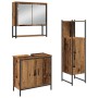 3-teiliges Badmöbel-Set aus Altholz und Holzwerkstoff von , Badezimmermöbel - Ref: Foro24-3334367, Preis: 167,55 €, Rabatt: %