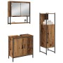 3-teiliges Badmöbel-Set aus Altholz und Holzwerkstoff von , Badezimmermöbel - Ref: Foro24-3334367, Preis: 167,55 €, Rabatt: %