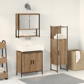 Conjunto de Muebles de Baño de 3 Piezas Roble Artesanal Madera Técnica de , Muebles de baño - Ref: Foro24-3334368, Precio: 17...