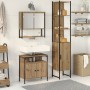 3-teiliges Badmöbel-Set aus handwerklichem Eichenholz von , Badezimmermöbel - Ref: Foro24-3334371, Preis: 167,88 €, Rabatt: %