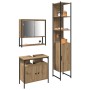 3-teiliges Badmöbel-Set aus handwerklichem Eichenholz von , Badezimmermöbel - Ref: Foro24-3334371, Preis: 167,88 €, Rabatt: %